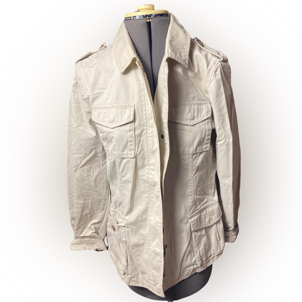 Banana Republic Beige/Cream Jacket Size Medium